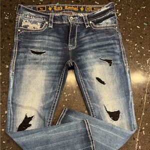 Rock Revival Dark Blue Skinny Jeans